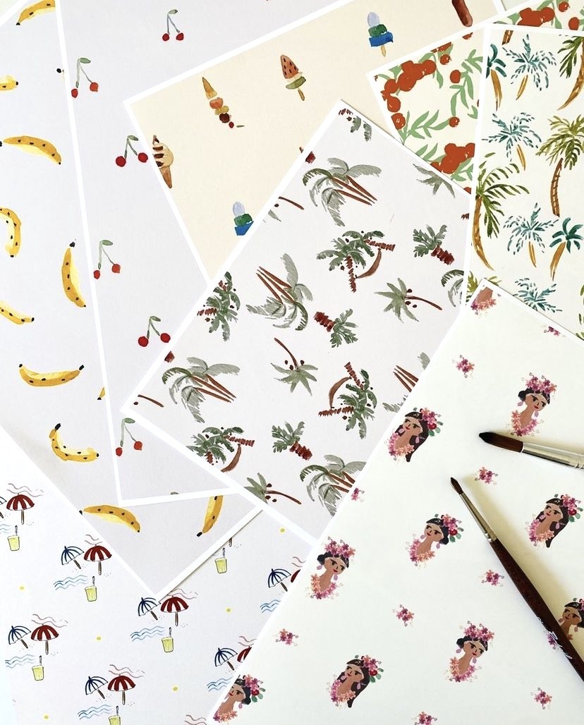 Diane Cunnington - fashion illustration and textile design.